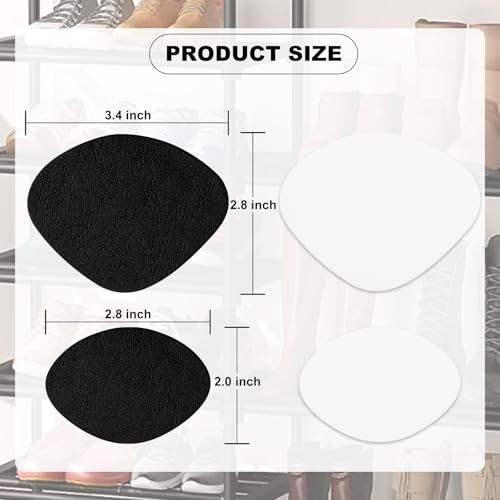 4Pair Shoe Patches for Holes, Self-Adhesive Shoes Heel Repair, Hole Repair 8Pcs