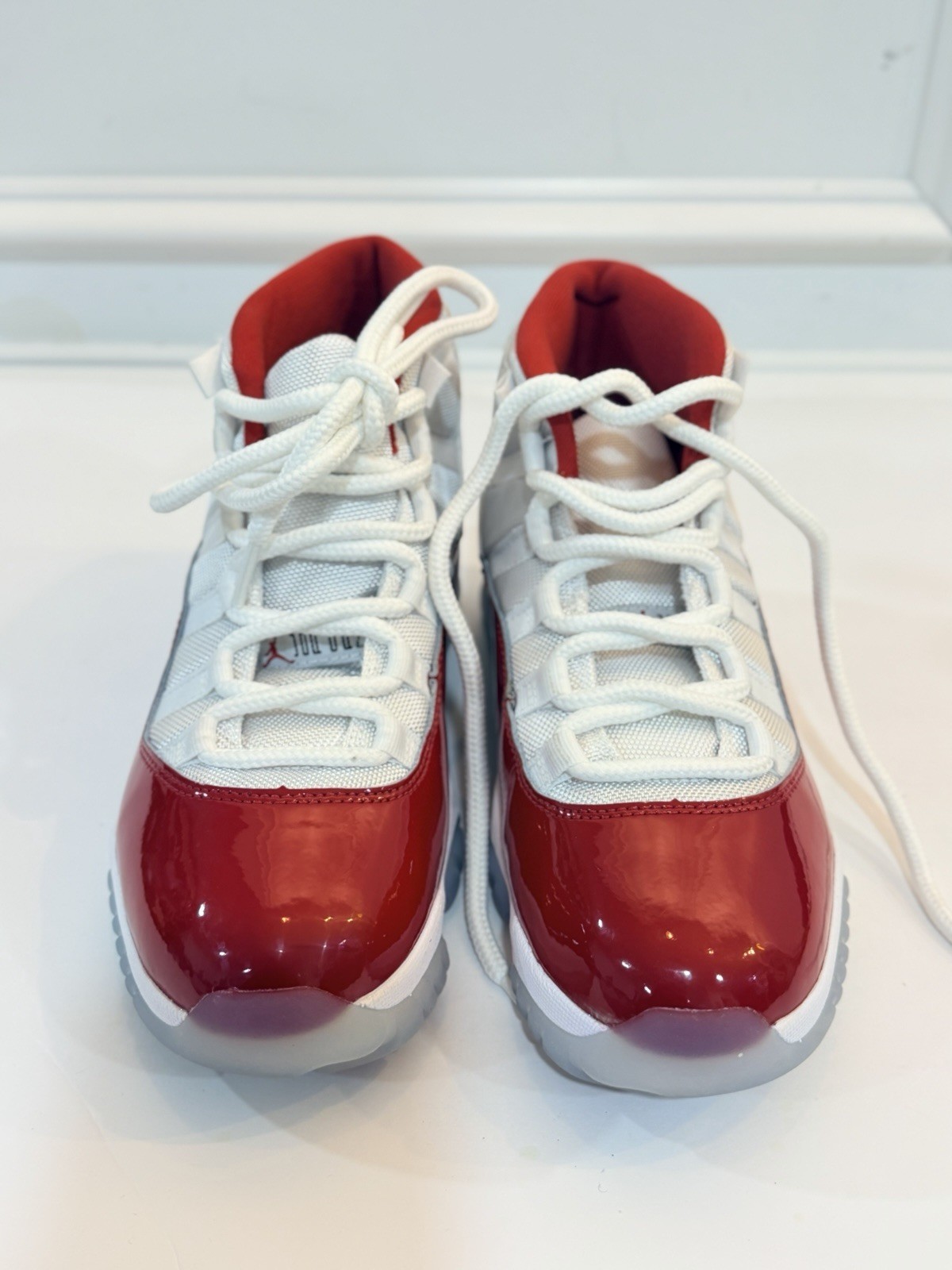 Jordan Air Jordan 11 Retro Mid Top White/Red Leather Sneaker Kids 6 CT8012-116