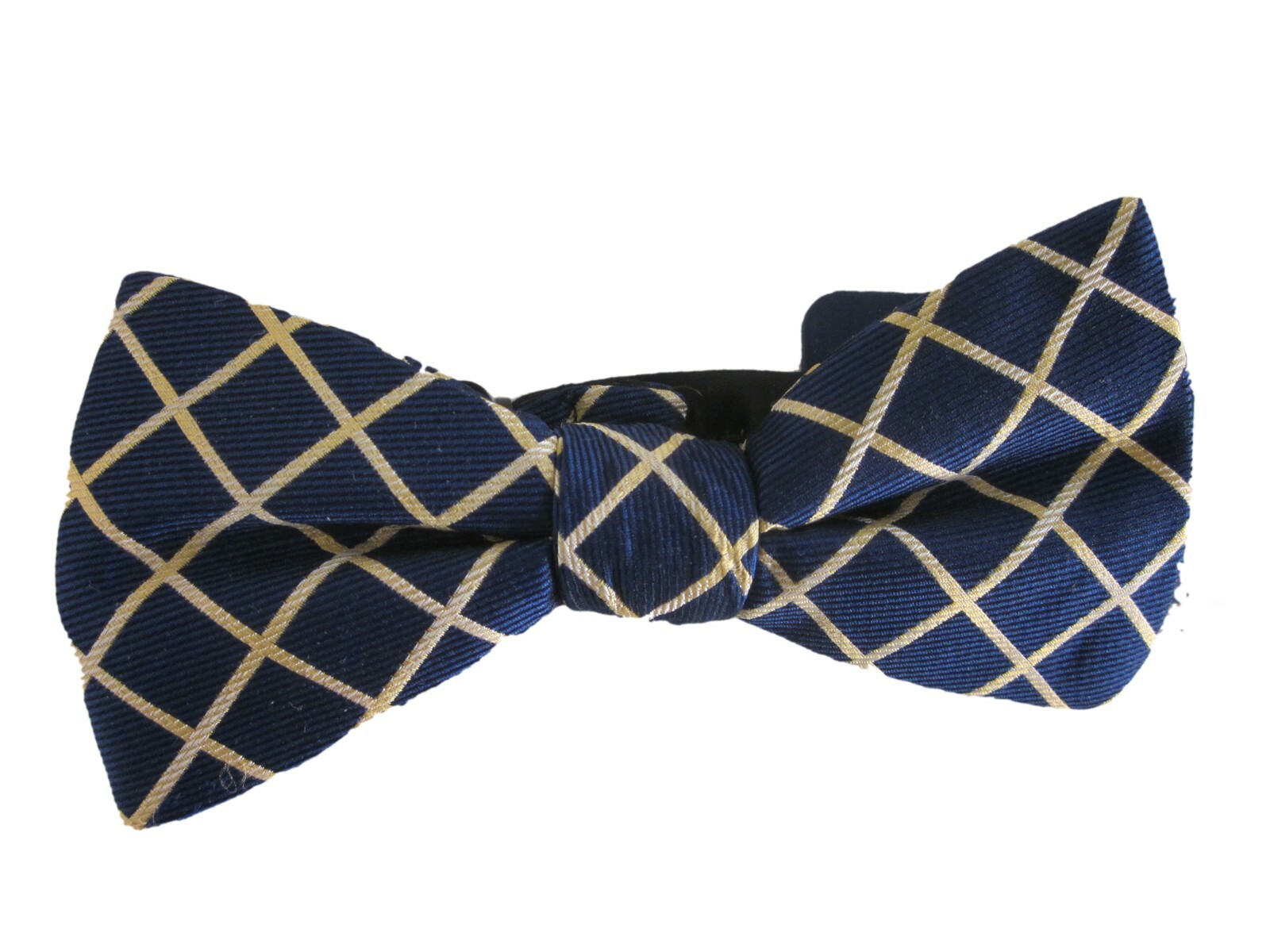 New $38.00 – CHAPS Plaid Cotton Bow Tie – Adjustable Neck Band – One Size – N/Y