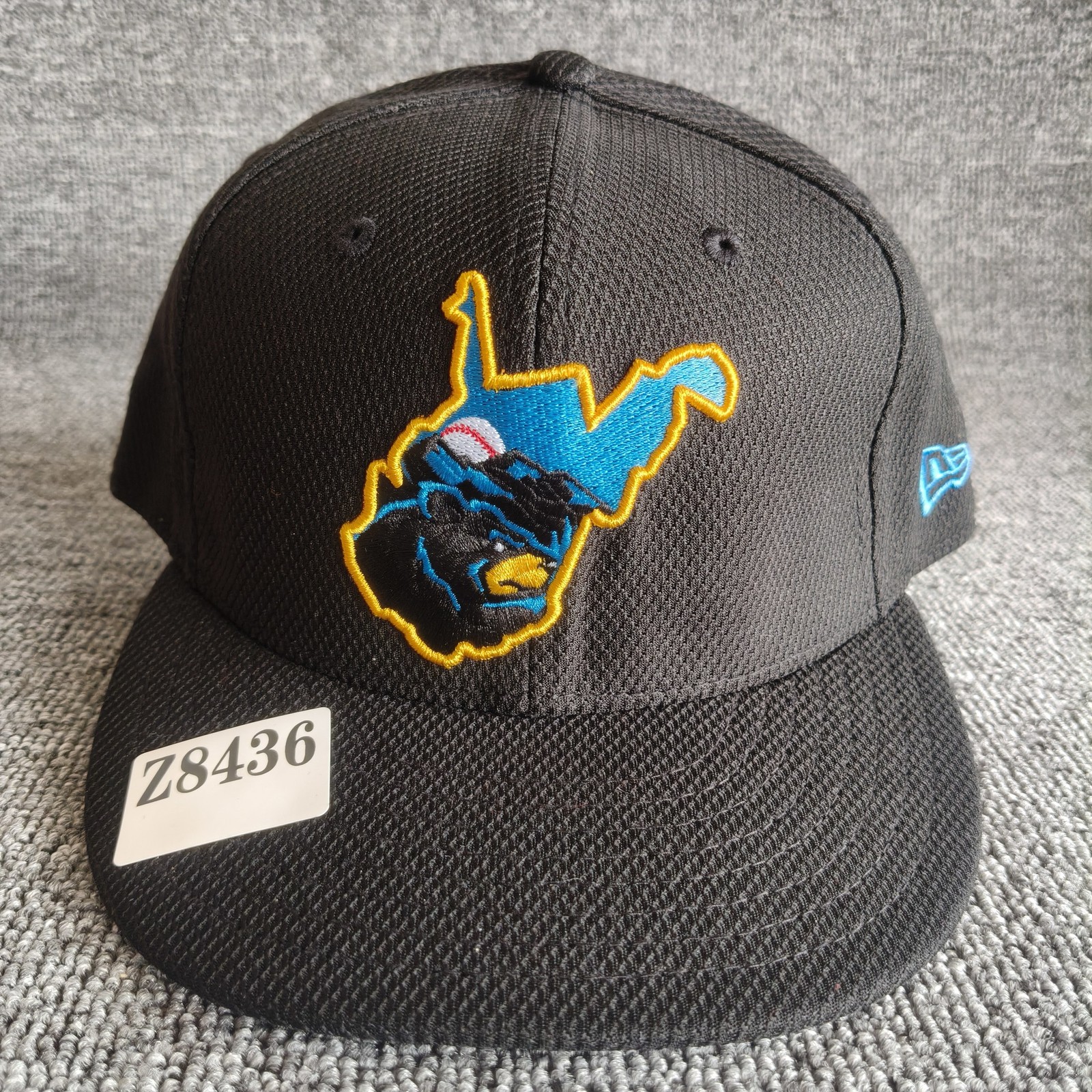 New Era West Virginia Black Bears 59FIFTY Fitted Black 7 3 8 Hat
