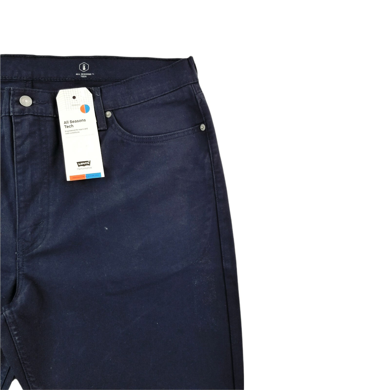 Levi’s 511 Slim Fit Jeans Men’s Stretch All Seasons Mid Rise Zip Dark Wash Pants