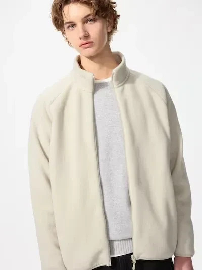 UNIQLO Fleece Full-Zip Jacket S-4XL 8 Colors Fluffy Machine-Washable Men 469955