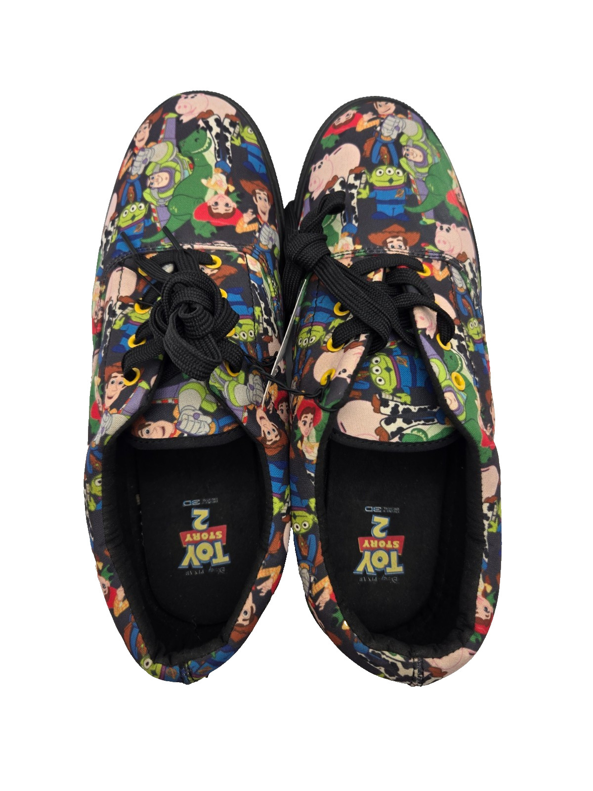 Disney Pixar Toy Story 2 Lace Up Unisex Sneakers Womens Size 11 Mens Size 9 NWT