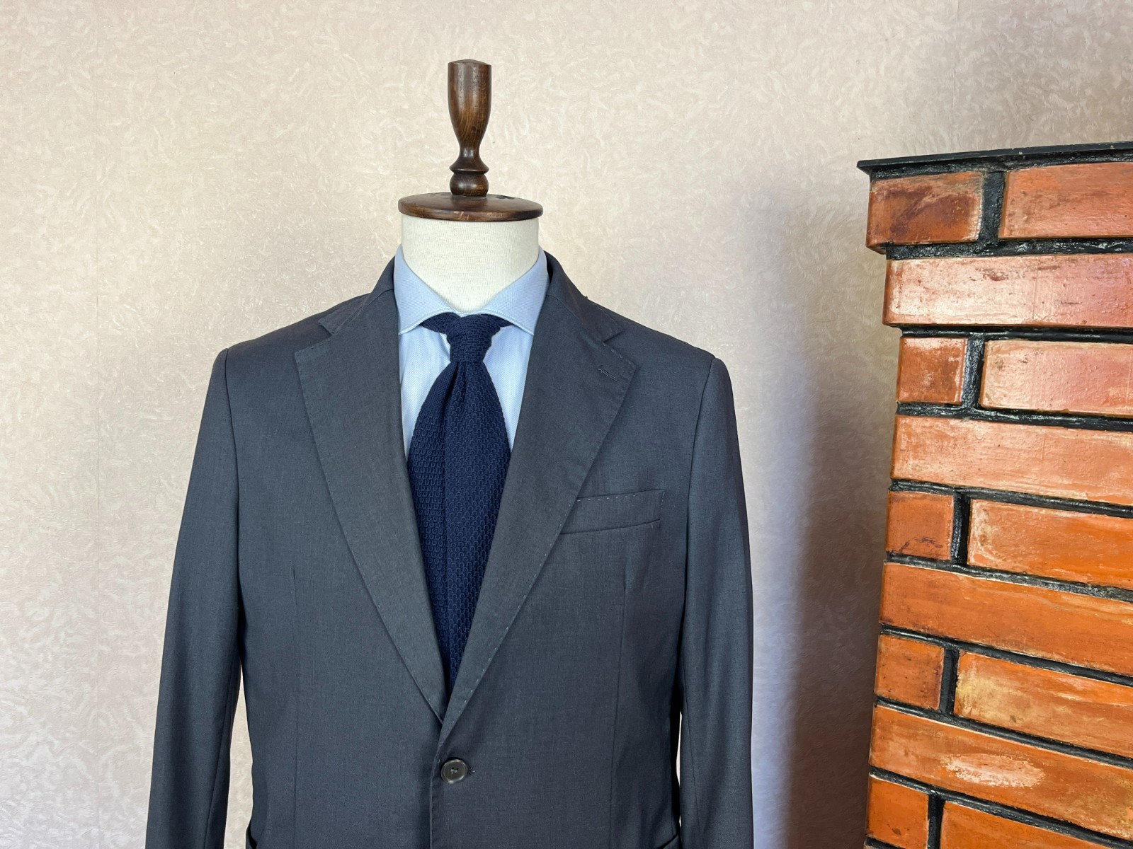 NWOT! Linea Sartoriale Gray 150’S Wool Half Lined Italian Formal Suit 42 W38 L33