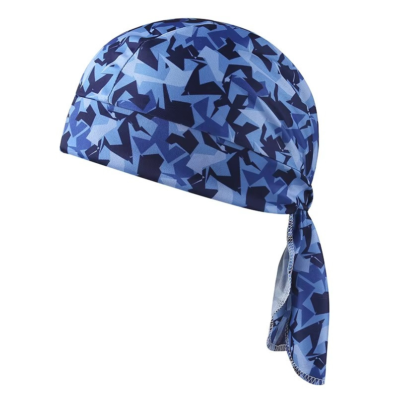 Camouflage Motorcycle Wrap Biker Du Do Black Doo Rag Head Skull Cap Durag