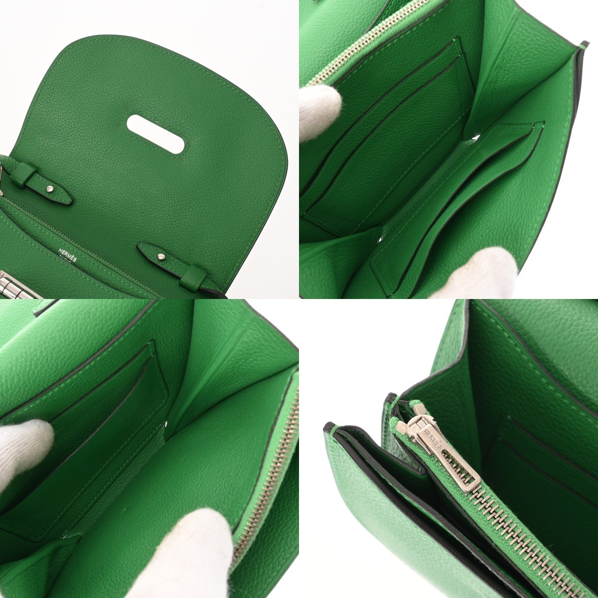 HERMES Mini buyer Bambou shoulder bag 800000147655000