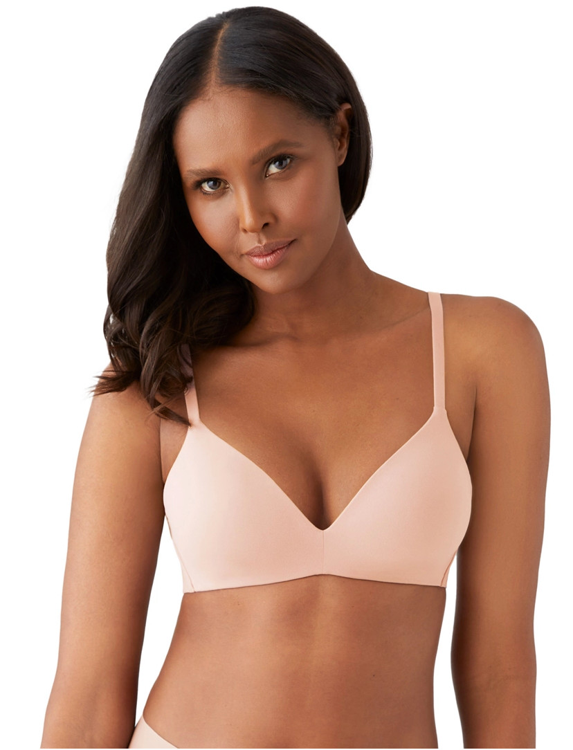 Wacoal 32DDD How Perfect Wire Free T-Shirt Bra 852189 Rose Dust NWOT