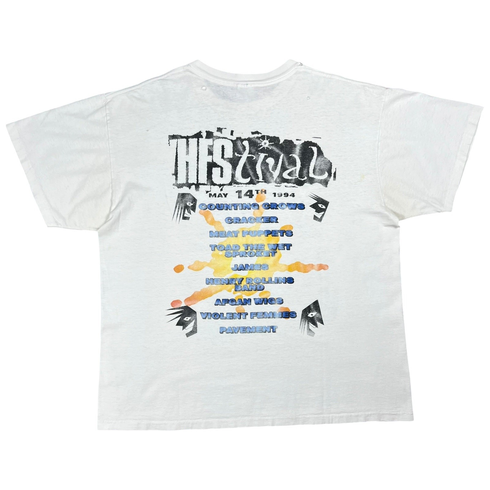 Vintage 1994 HFStival Meat Puppets Violent Femmes Pavement band tee (XL)