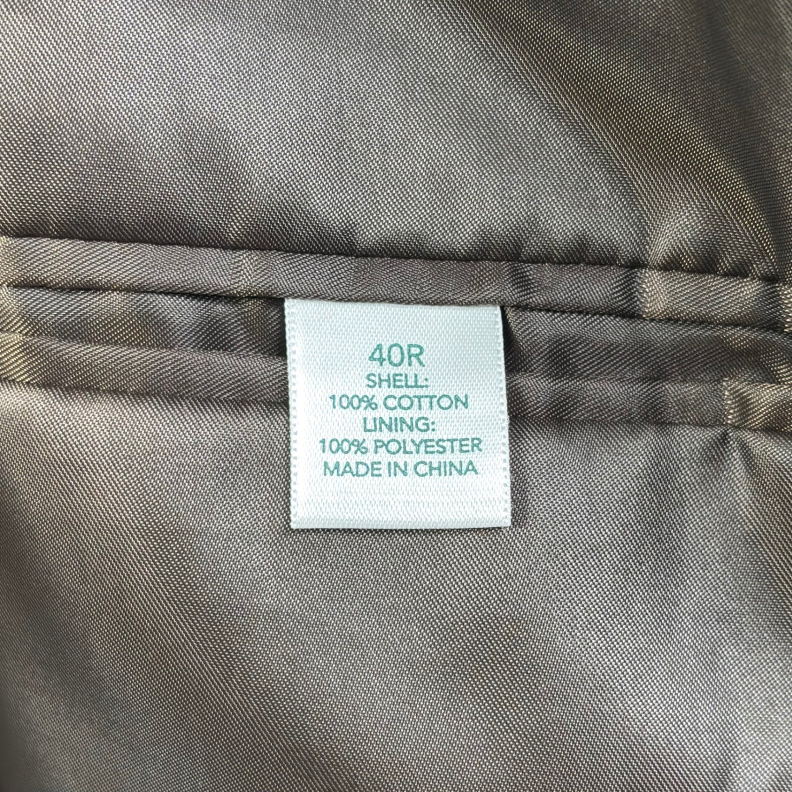 Saddlebred 40R Brown Corduroy Sport Coat Blazer 2 Button 100% Cotton