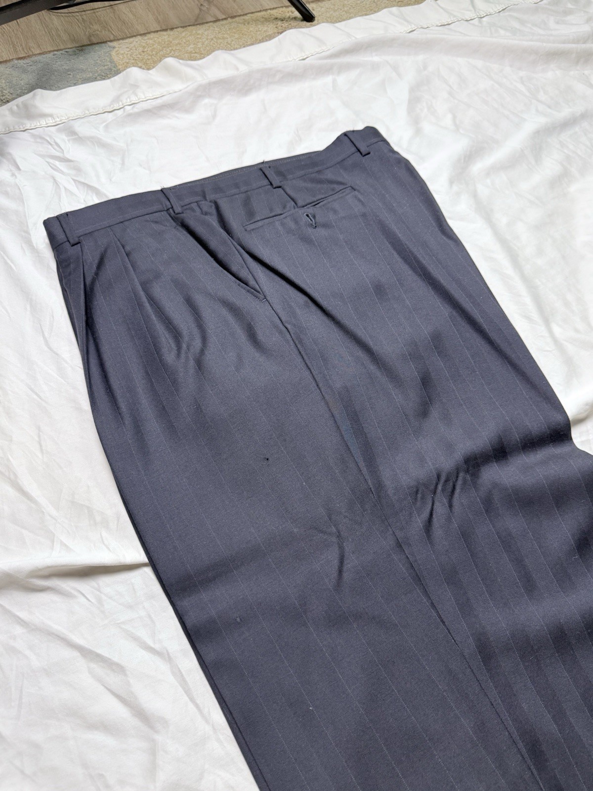 Vito Rufolo Suit Mens 48R 43×28 Made in Italy Lessona Super 100s 2 Piece Cuffed