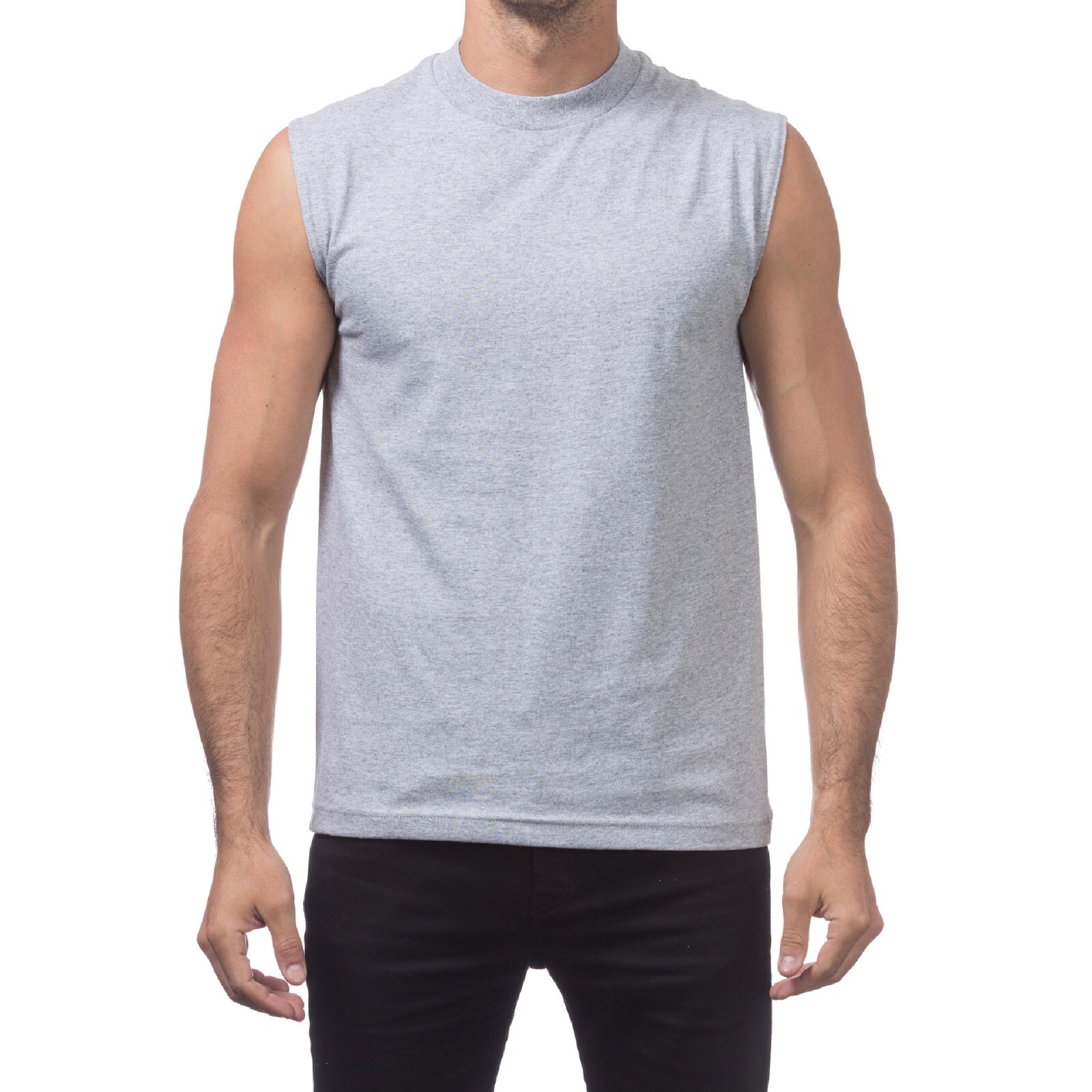 3 PACK PROCLUB MENS COMFORT MUSCLE TEE PRO CLUB CASUAL SLEEVELESS SHIRT GYM