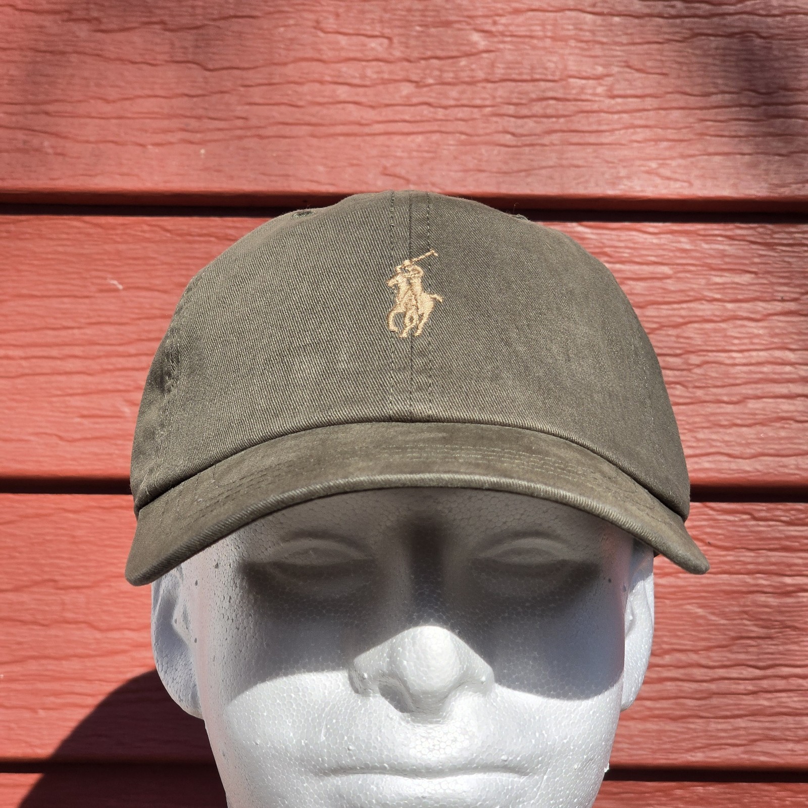 Polo Ralph Lauren Men’s One Size Cotton Chino Adjustable Ball Cap Olive Green