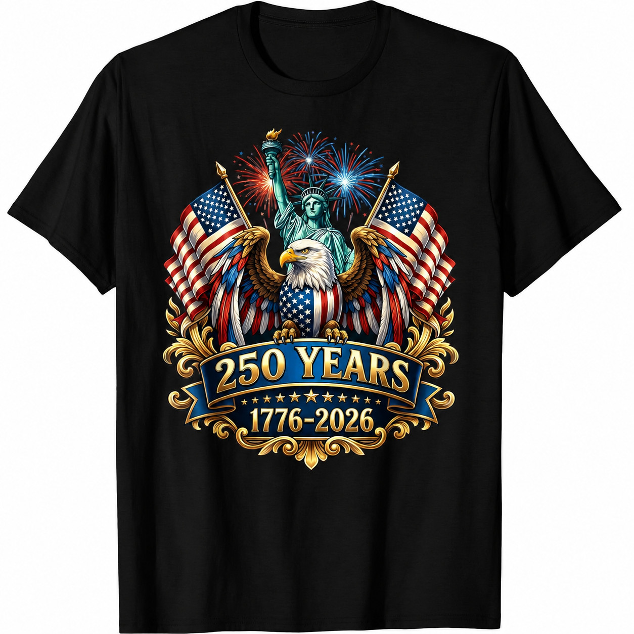 250th Anniversary USA 250 Year America Patriotic 4th of July T-Shirt