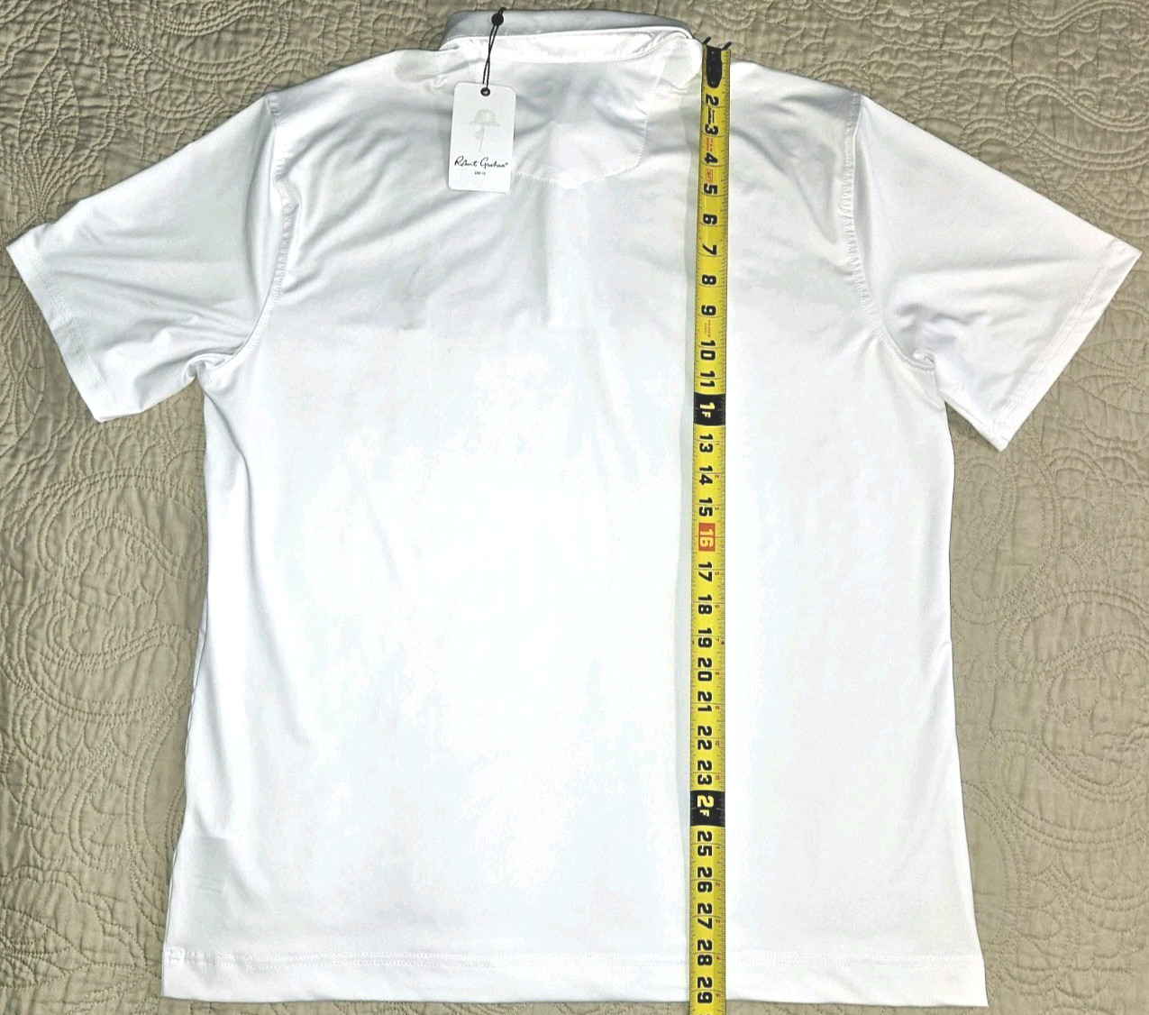 NEW ROBERT⛳️GRAHAM, MENS SIZE XL, MARTINI🍸TIME PERFORMANCE🌞UV⚪️POLO-MSRP$98.00