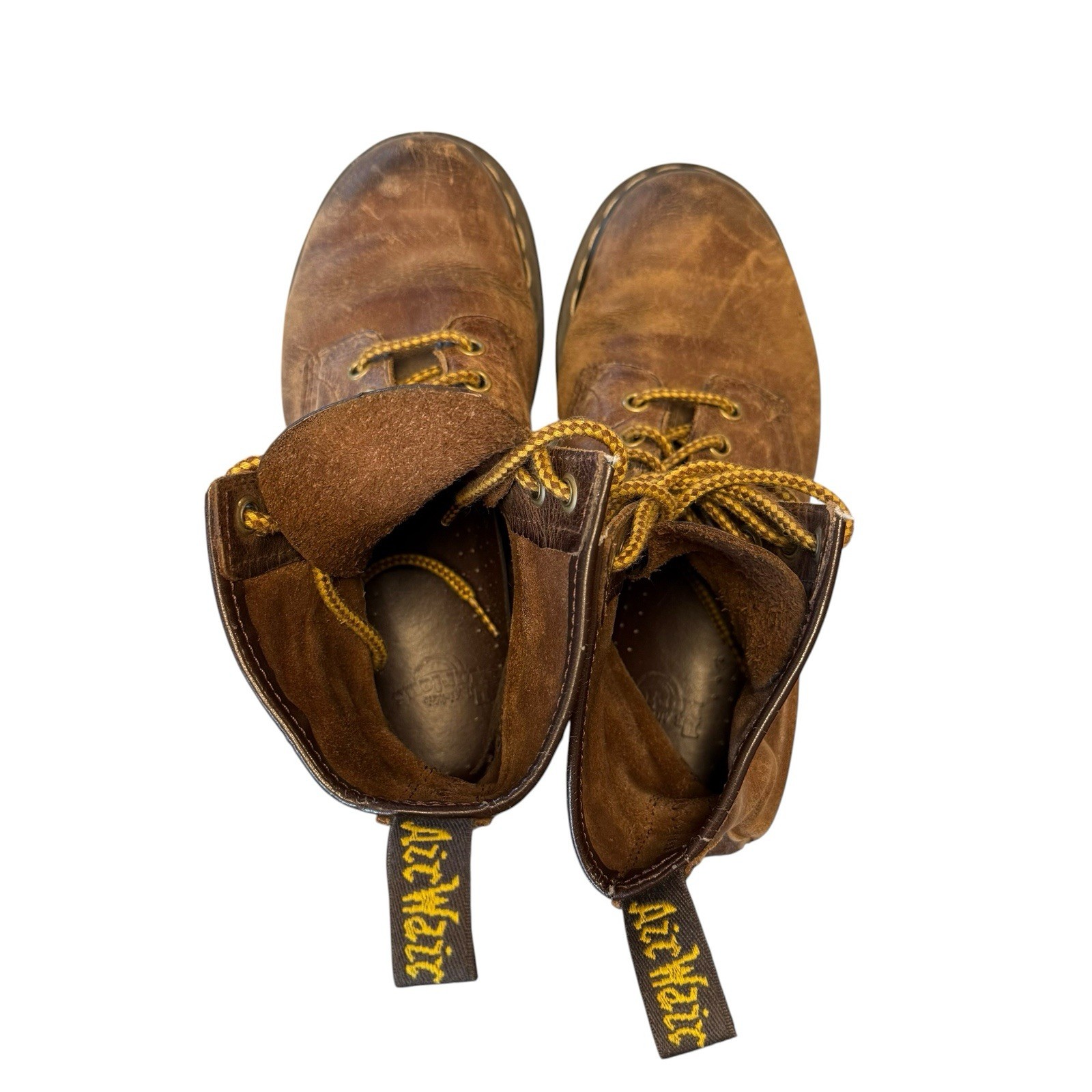 Dr Martens Womens Distressed Brown Leather Boots Size 7? (SEE DESCRIPTION)