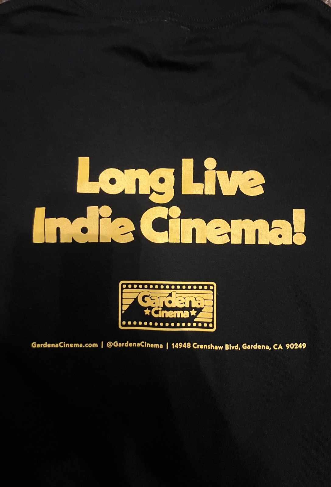 GARDENA CINEMA T SHIRT NEW SIZE LARGE (L) SUPPORT INDIE FILM & THEATERS
