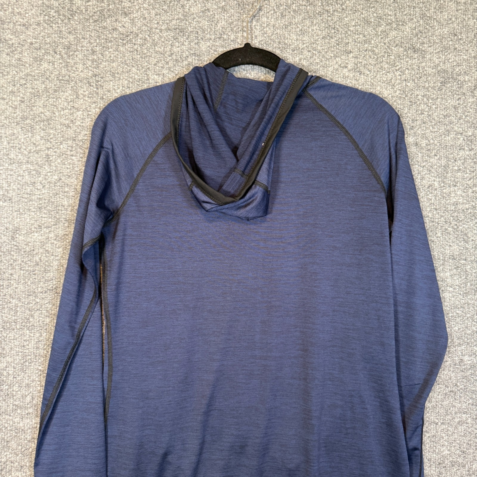 Ruby Ribbon Shirt Womens Small Blue Zip Up Hooded Sweatshirt Shapewear