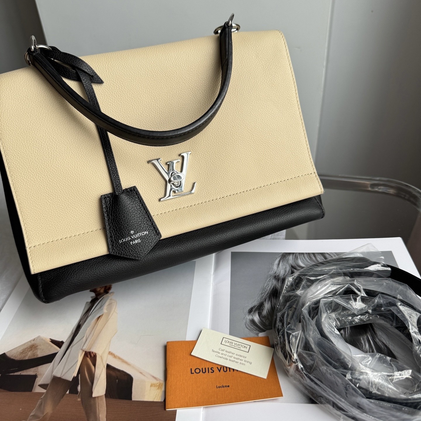 Louis Vuitton Pre-Owned Authentic Satchel Colorblock Silver