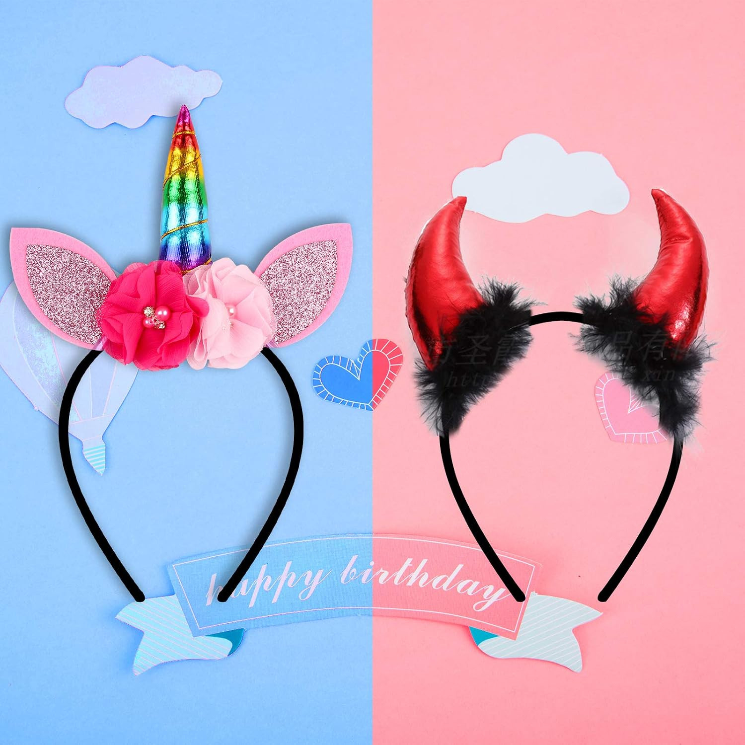 20Pcs Women’s Fabric Covered Satin Headbands 1CM Wide Black Ribbon Head Bands Gi