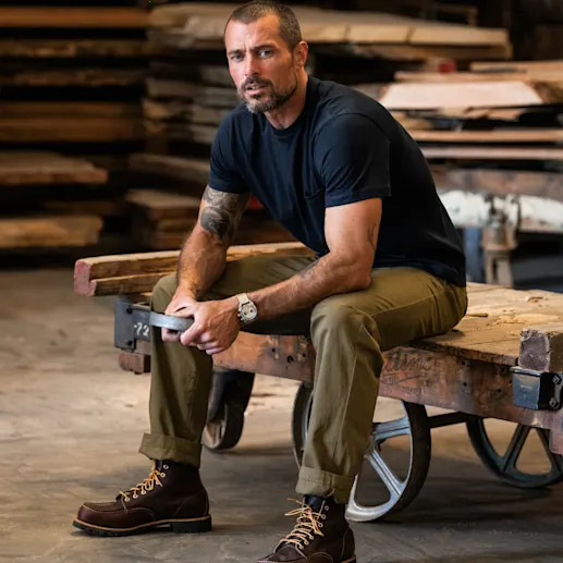 military-inspired pant built for everyday wear-The Officer Chino