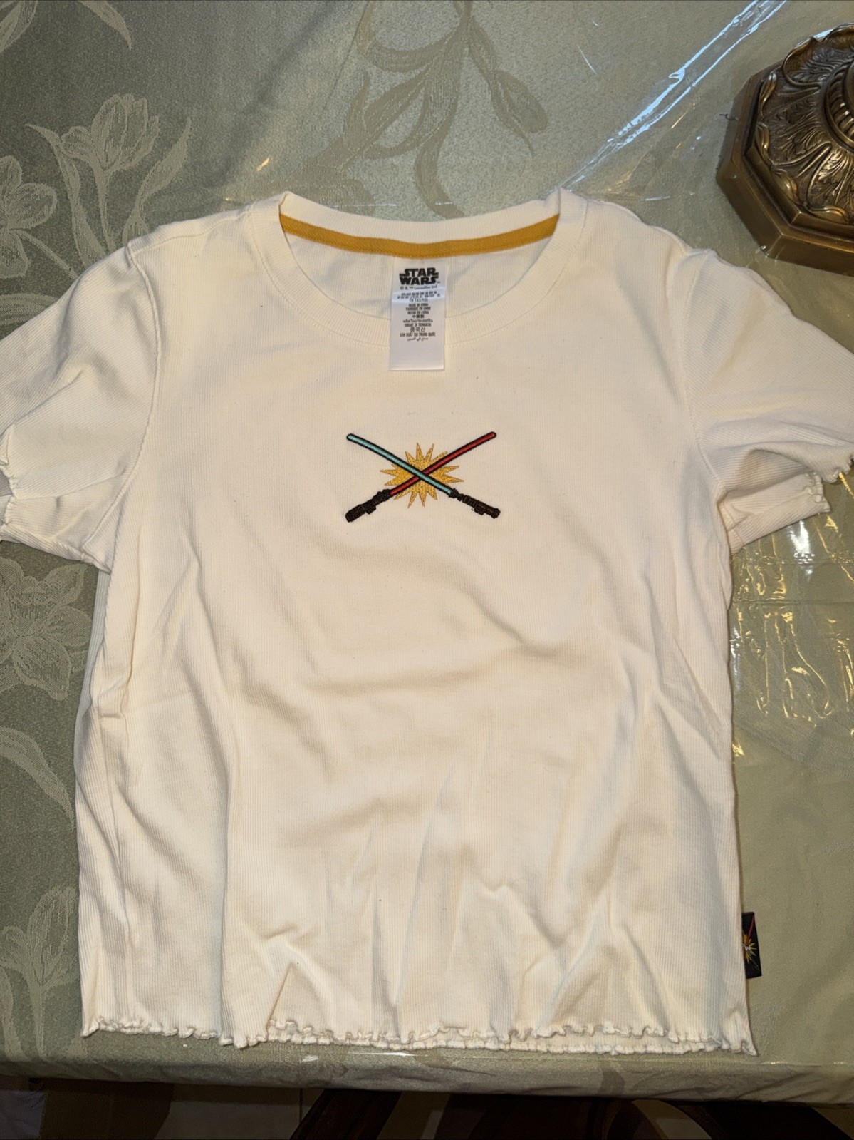 Disney Star Wars Embroidered Lightsaber Top Women’s Size M