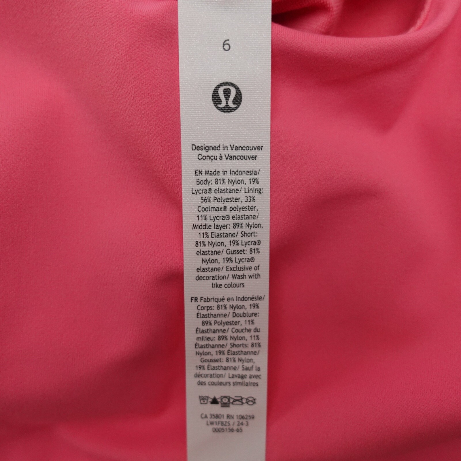 New Lululemon Size 6 Align Short Sleeve Dress SAKP Sakura Pink 3″ Liner Nulu