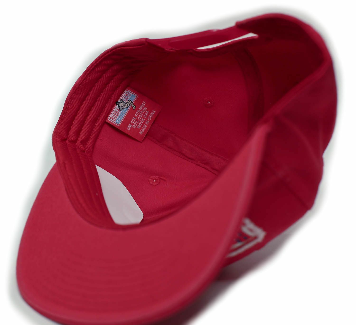 Bubba Gump Shrimp Co. Unisex-Adult One Size Embroidered Distressed Cap Red