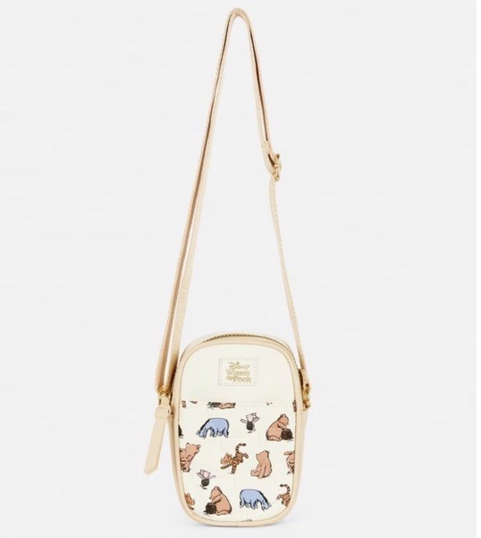 Disney Winnie The Pooh & Friend’s Crossbody Cellphone Bag With Chain New HTF