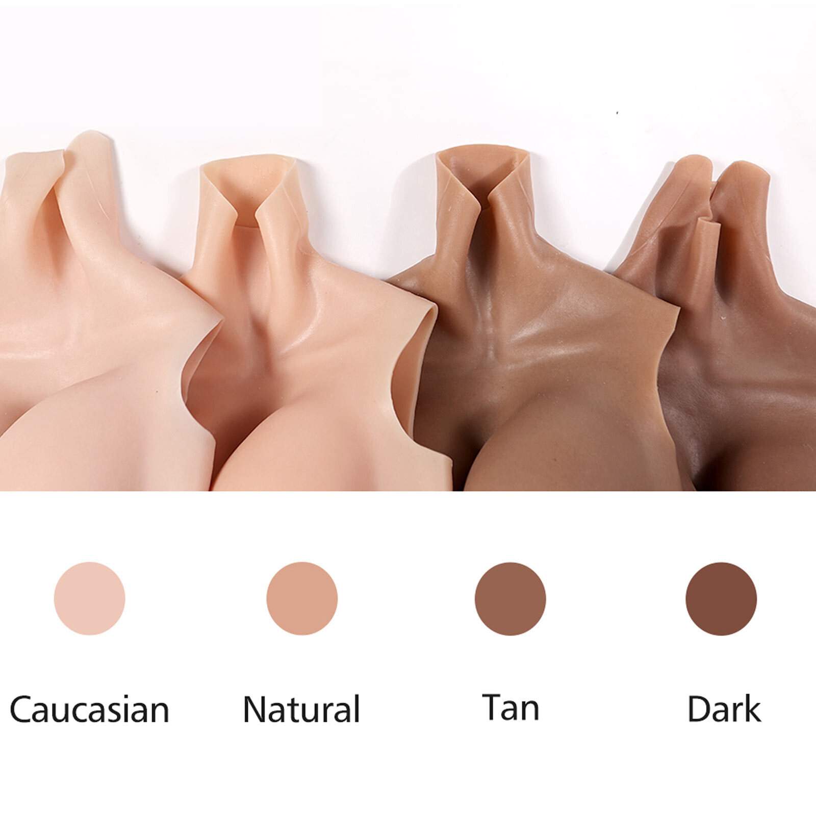 Roanyer Silicone Breast Form Fake Boobs Breastplate C-Z Cup for Crossdresser DQ
