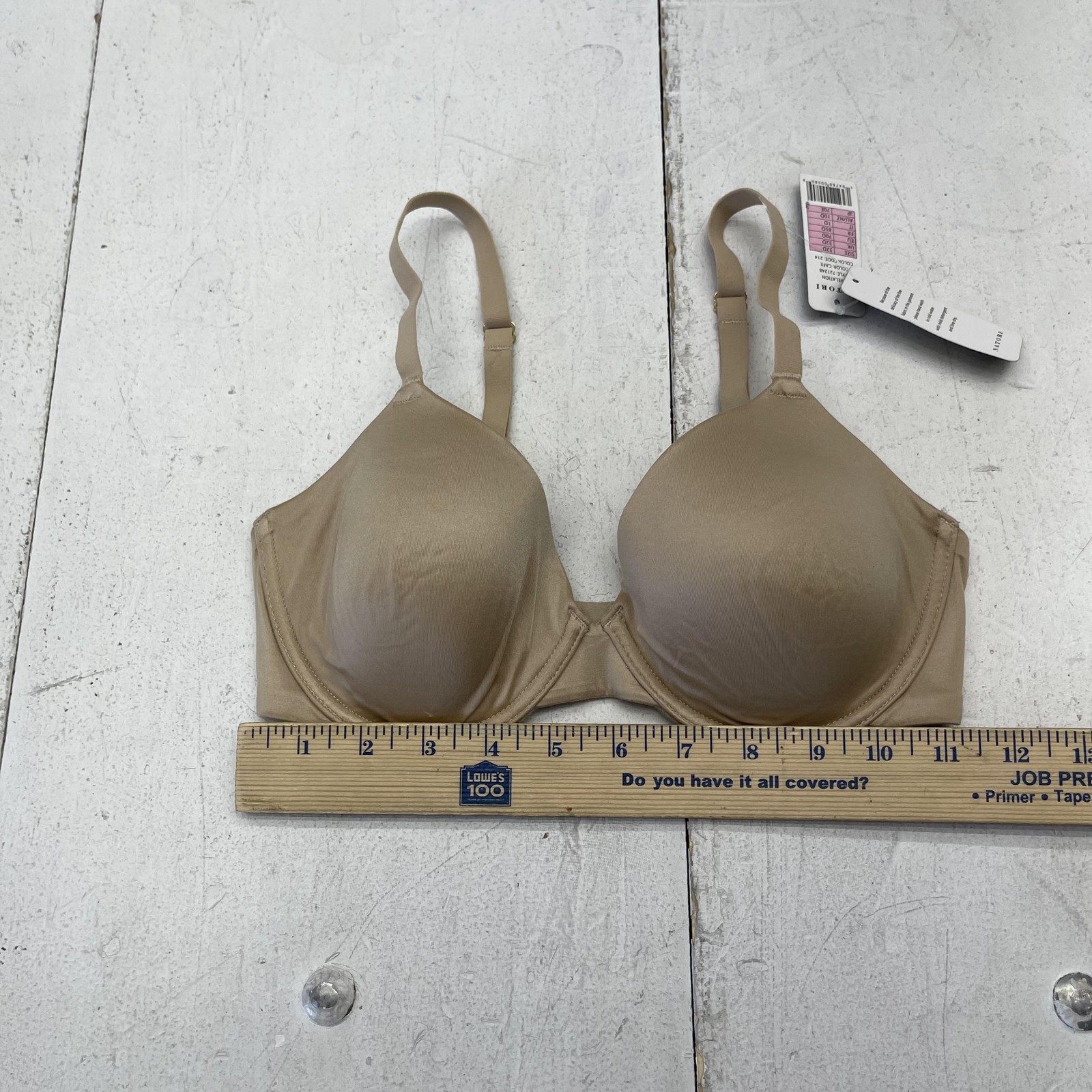 Natori Revelation T-Shirt Bra Womens 32D Beige Lightly Lined Underwire Molded
