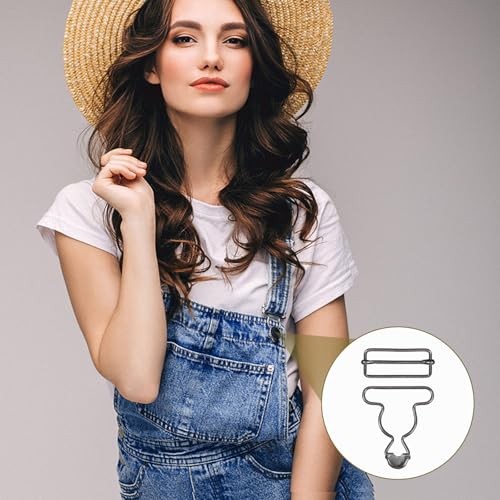 2Pairs Overall Buckles Replacement Adjustable Jean Overalls 3.8cm/1.5inch Black