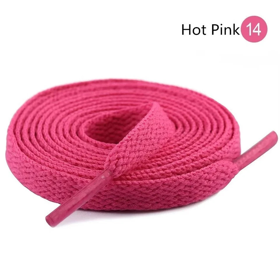 1 Pair Flat Shoelaces Replacement Shoe Laces for Sneakers Casual Sports Shoes