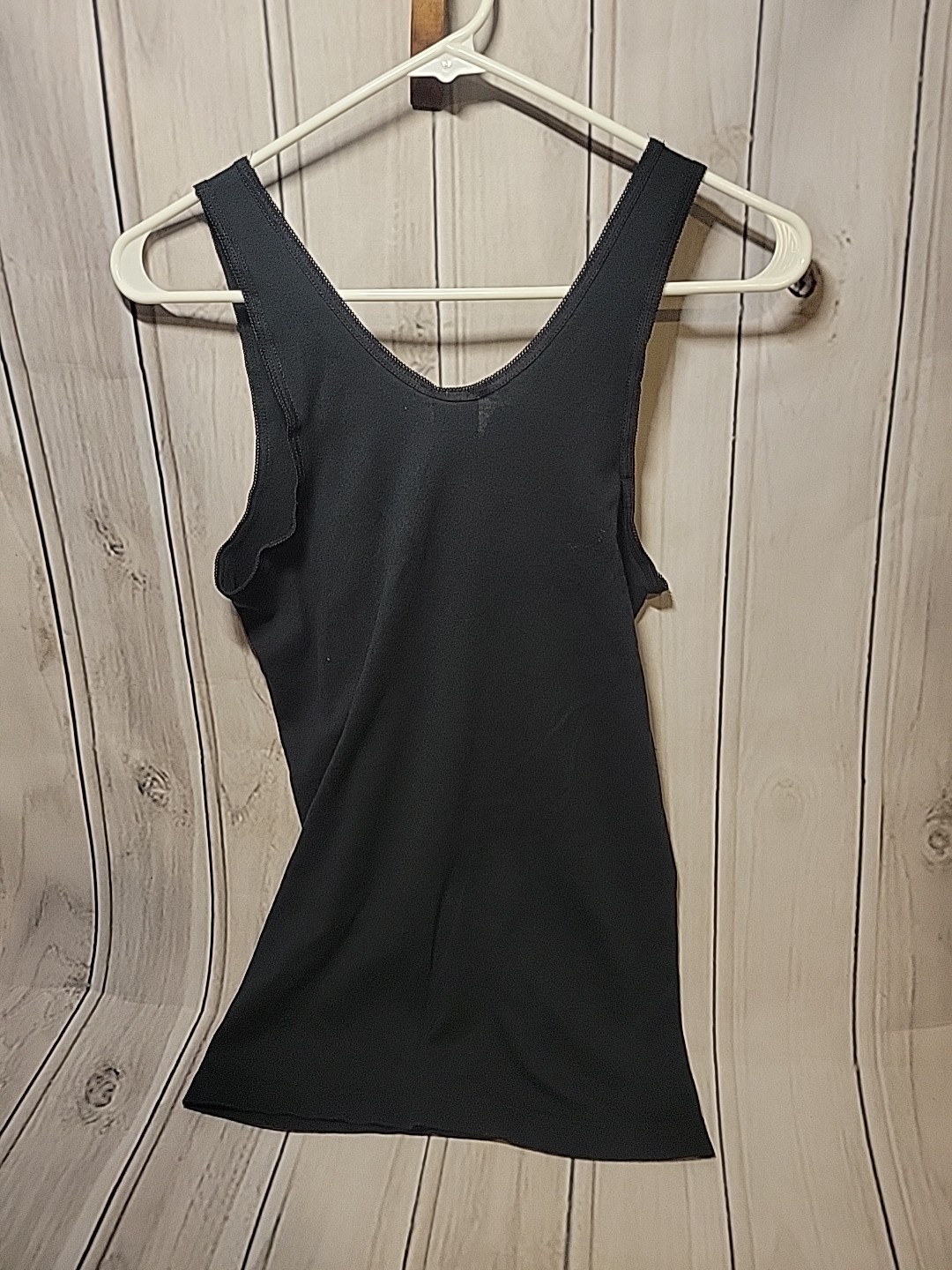 Vintage BYC Sturgis 03′ Black Hills Rally Tank Top Rose Lace Trim Neck Black XL