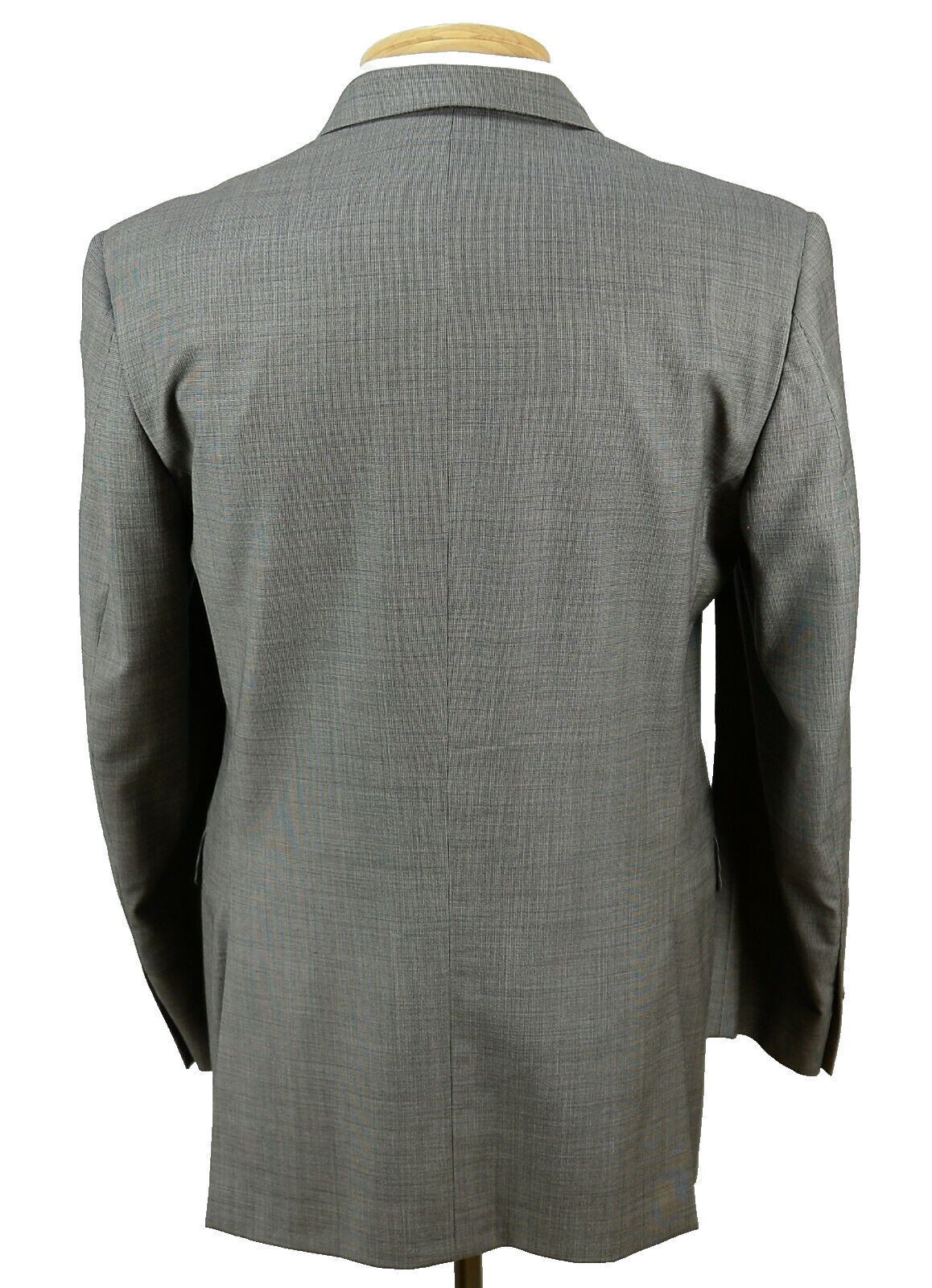 Burberry London Mens Three Button Sport Coat Size 40R Grey Wool Nailhead USA