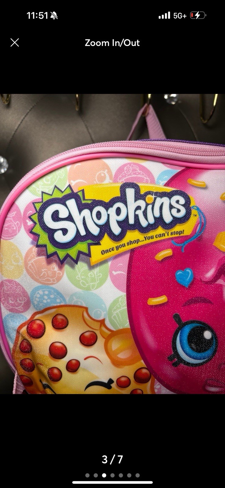 RARE Y2K Shopkins Backpack – Kooky Cookie & D’Lish Donut | NWT