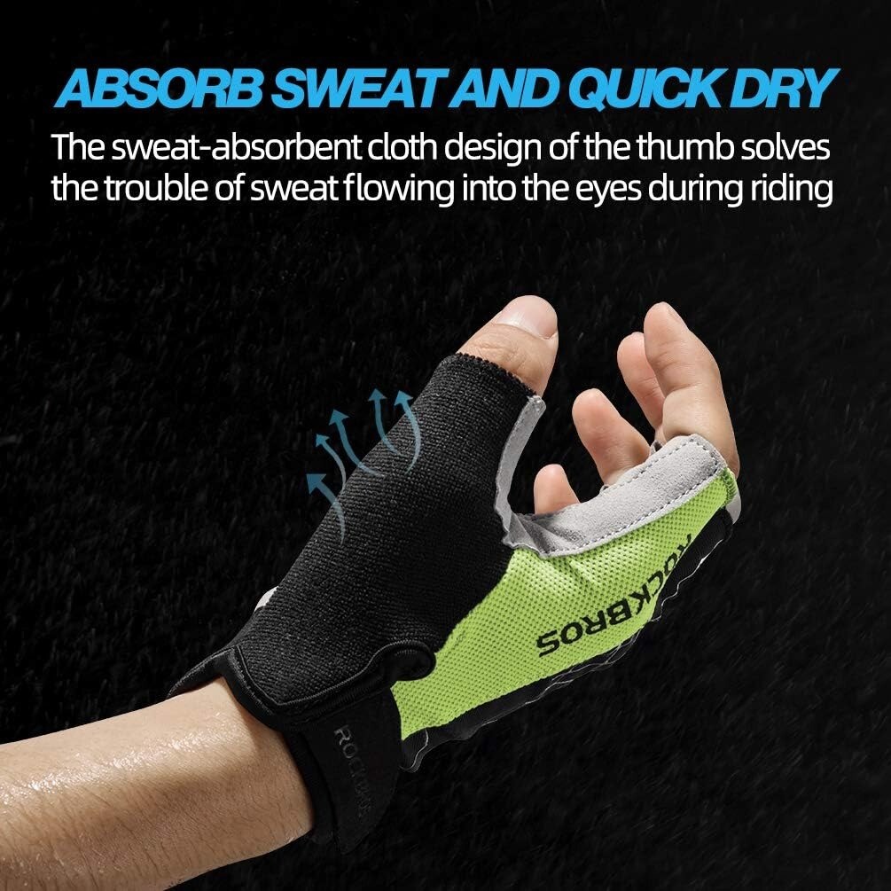 ROCKBROS Cycling Gloves Full/Half Finger Breathable Gel Pad Mountain Bike Gloves