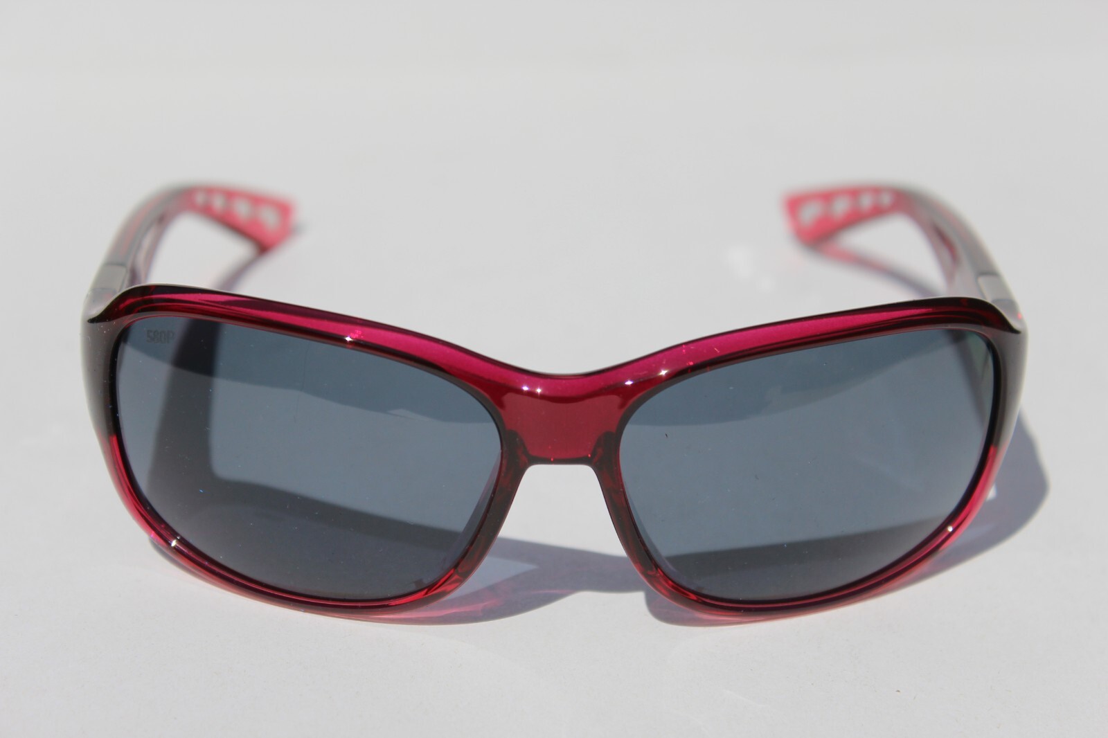 COSTA DEL MAR Inlet POLARIZED Womens Sunglasses Pomegranate Fade/Gray 580P NEW