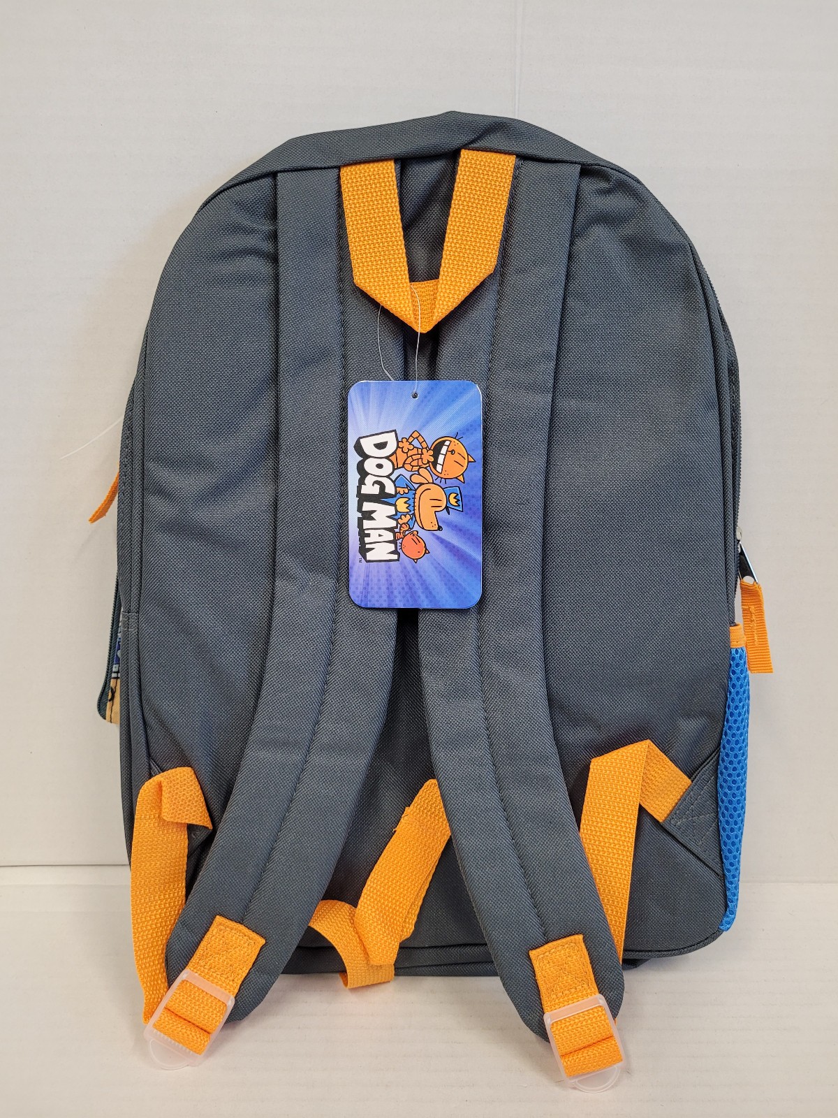 Large Backpack – Dogman Dog-Man 5pc Cartoon Set w/Lunch Bag 16″ School NEW Blue