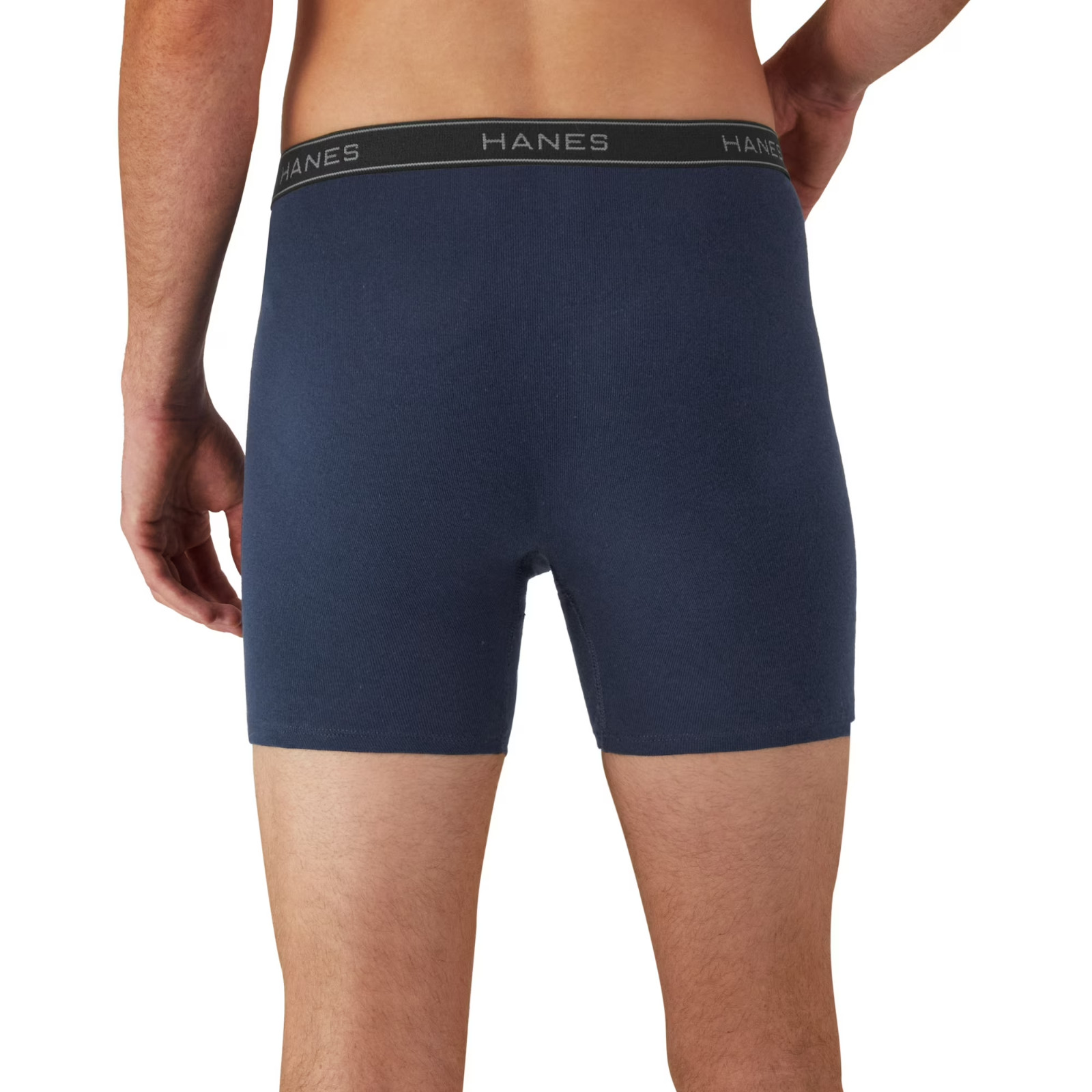 10-Pack Hanes Men’s Value Pack Assorted Boxer Briefs, Soft & Breathable Cotton
