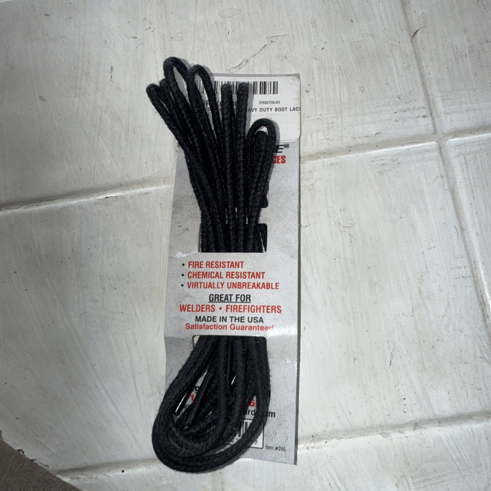 KG’s Boot Guard KG-EXTREM made w/Kevlar Heavy Duty Chemical & Fire Re Boot Laces