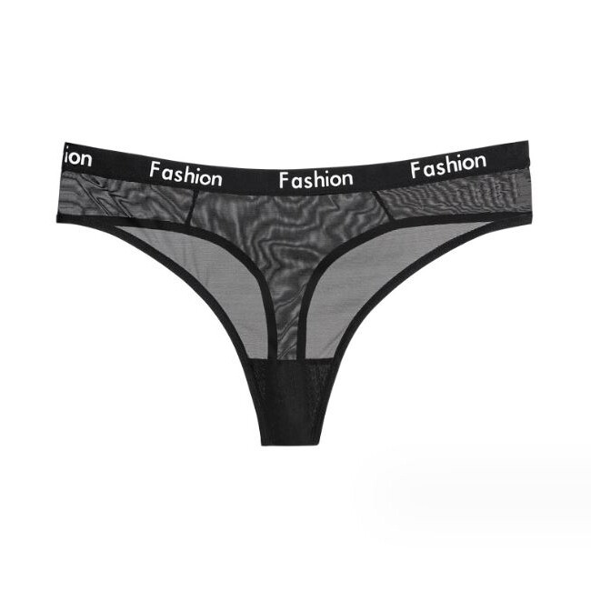 6 Packs Lot Womens Sexy Panties Thong G string High Cut Sheer Ladies Underwear