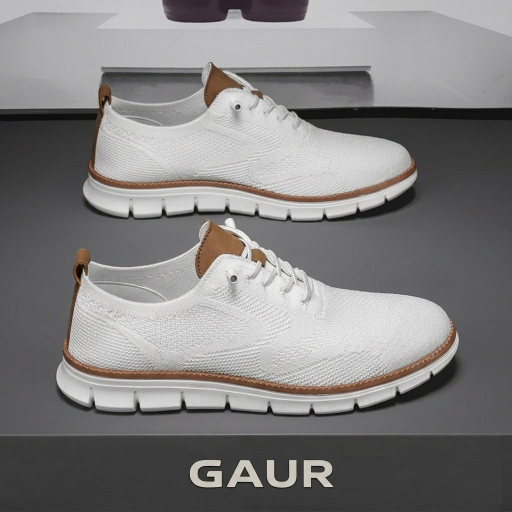 Men’s Casual Dress Shoes Lightweight Breathable Oxford Walking Sneakers Slip On