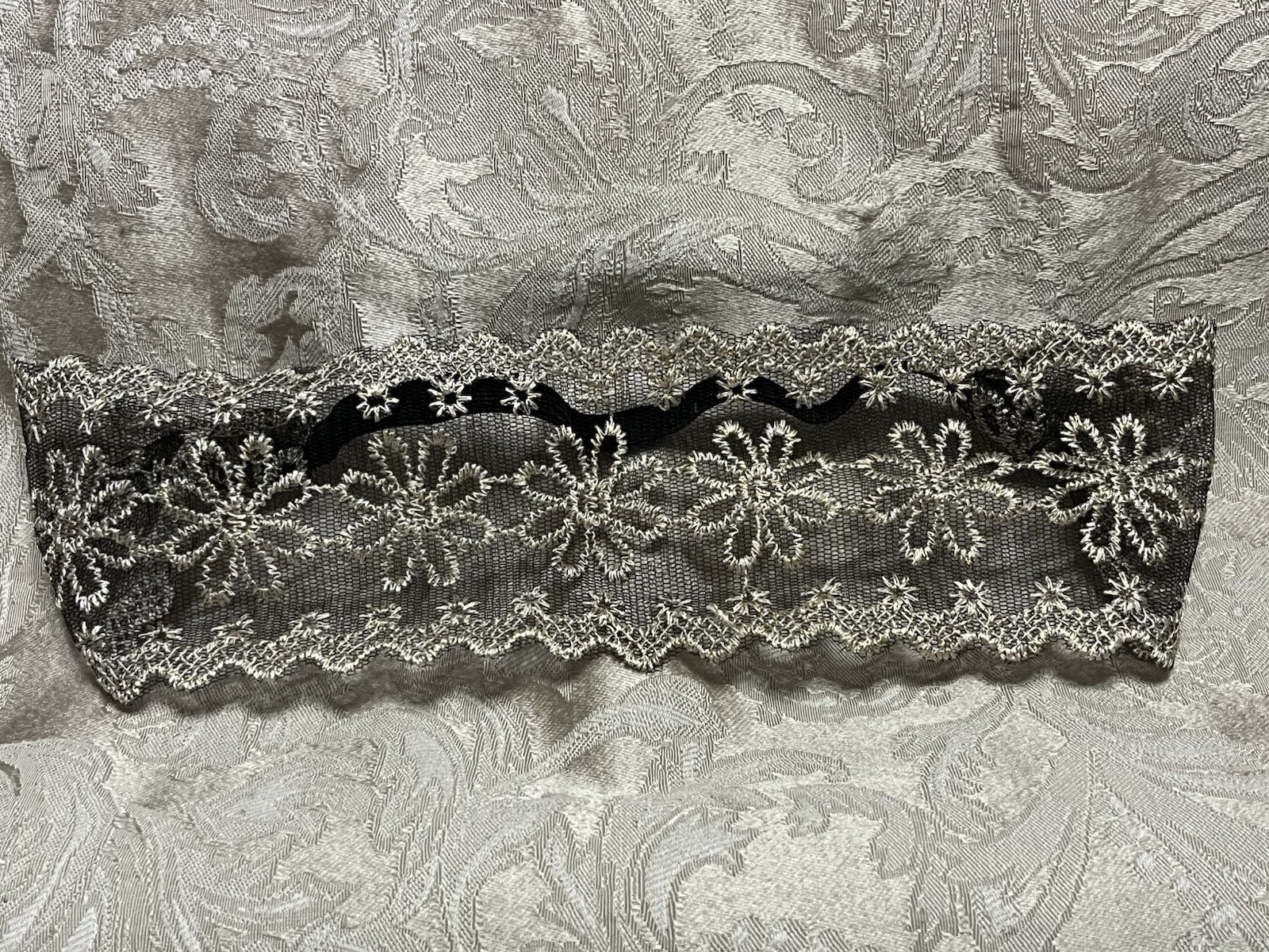 Women Lace Headband Stretch Hairband Elegant Wide Headwrap