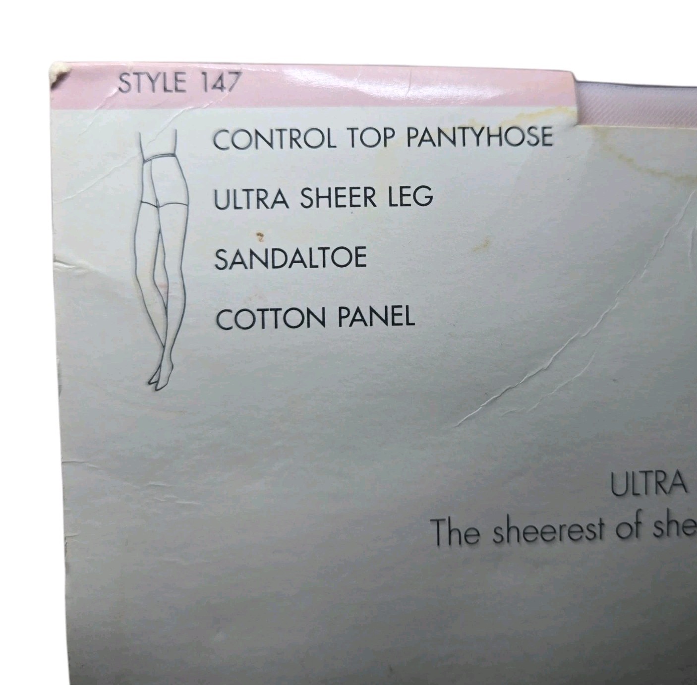 Round The Clock VTG Pantyhose Size B Pink Lady Style 147 Ultra Sheer Collection