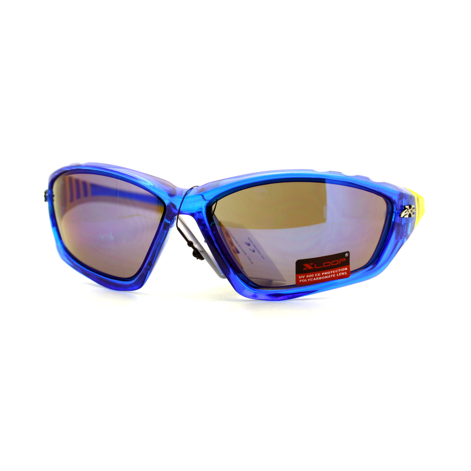 Xloop Sports Sunglasses Oval Wrap Around Unisex Frame Rubber Nose