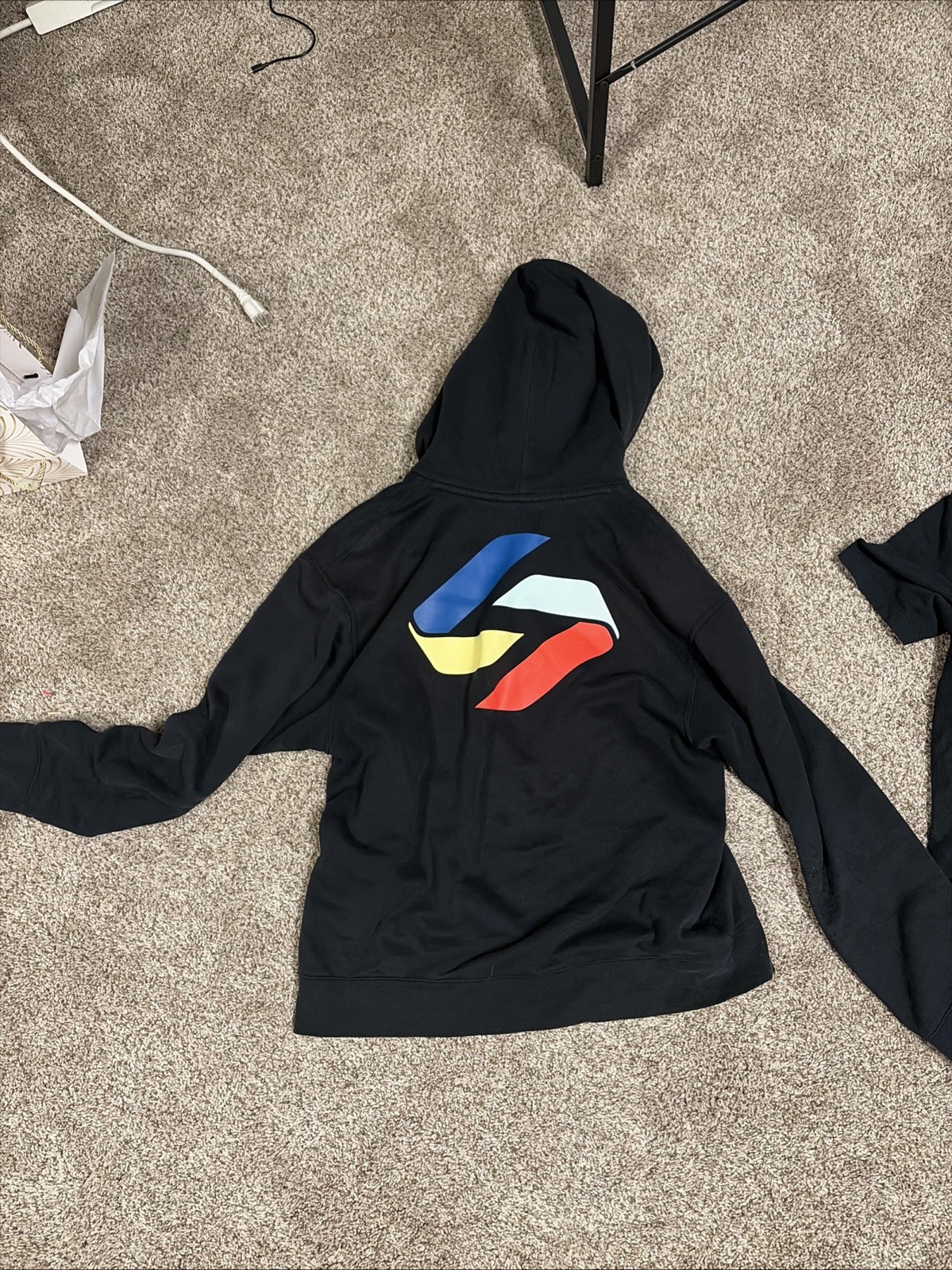New Men’s Nike Jordan Luka Doncic Logo Pullover Hoodie Black Medium M NWT