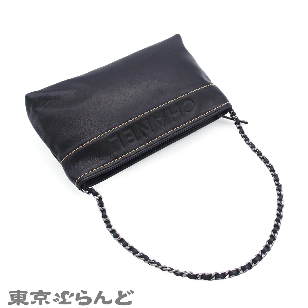 Used Returns accepted CHANEL Chain One Shoulder Bag Women s Lambskin CHANEL Logo