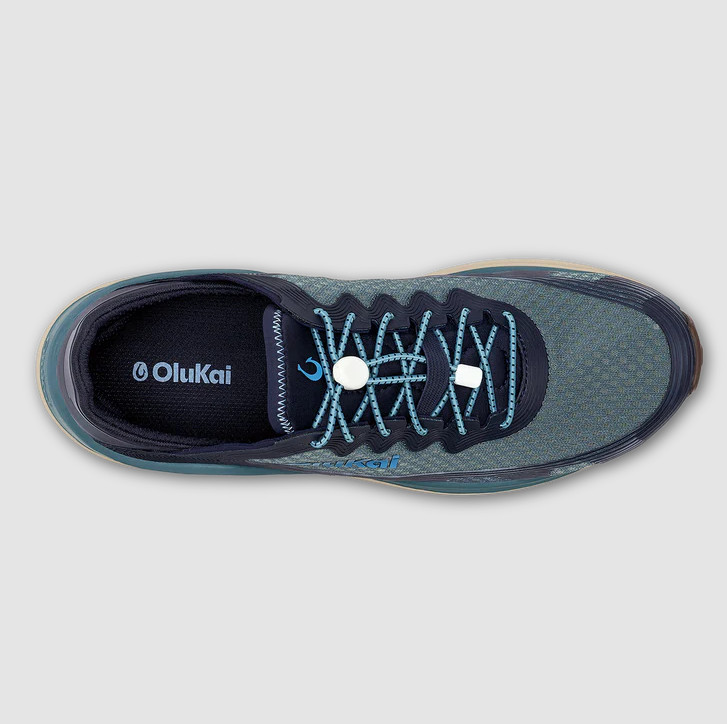NEW 100% OluKai Ahi Men’s Storm Trench Blue Marine Shoes Quick Dry Fishing Shoes