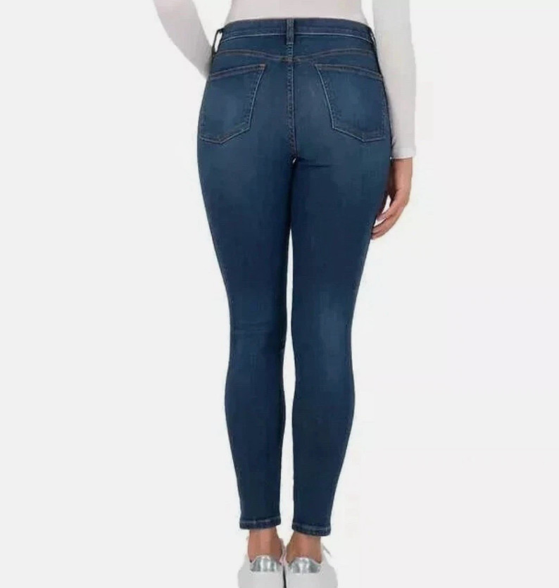 Kirkland Signature Women’s High-Rise Skinny Jeans, Blue, Size 10