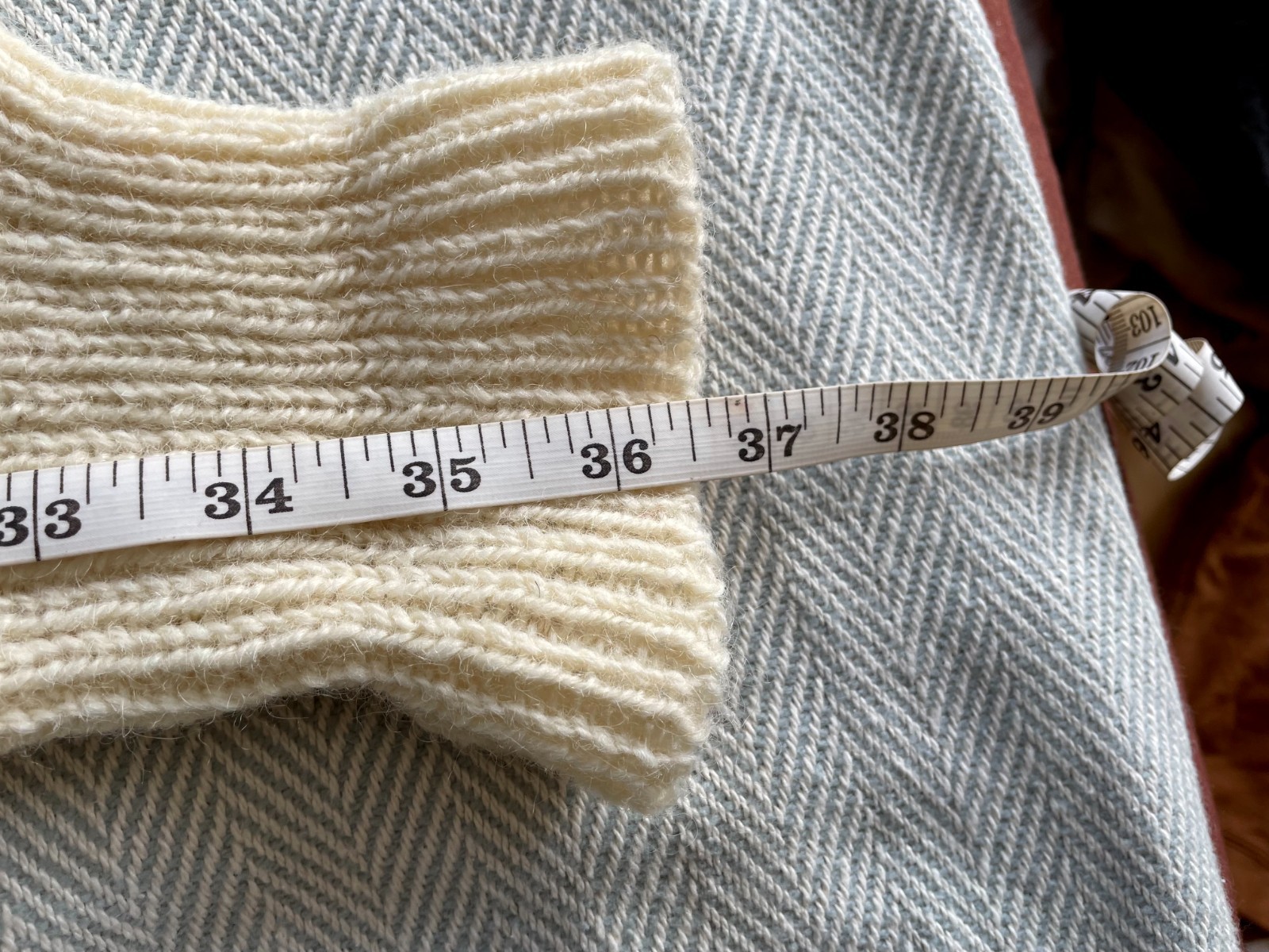 Vintage Peter Storm Fisherman Wool Knit Sweater Ecru Great Britain Mock Neck, M